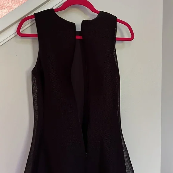 dkny embroidered mesh fit & flare dress DKNY Women's Embroidered Mesh Sleeveless Fit & Flare Dress